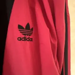 希少　和洋折衷　adidas リメイクトレーナー 黒 赤