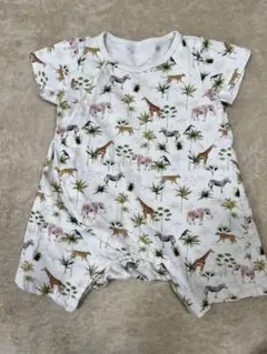ラステラ”La Stella”動物柄 コットンロンパース 70cm