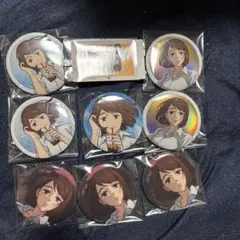 呪術廻戦　セガラッキーくじ　E賞　缶バッジ　家入硝子　明昼の刻・黄昏の刻 8点