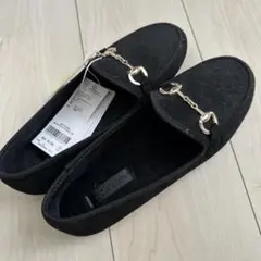 GLOBAL WORK ブラック 冬ローファー