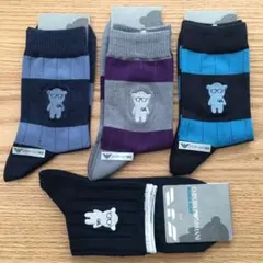 エンポリオアルマーニEMPORIO ARMANI 靴下 マンガベア 4足セット