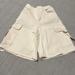 ホワイト カーゴショートパンツ S