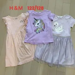 H&M ワンピース&Tシャツ　130女の子