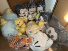 新品　ディズニー　ぬいぐるみ　ミッキー　ダンボ　ティガ　プーさん　ミスバニー　①