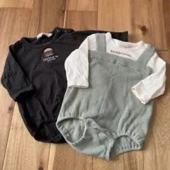 ベビー ロンパース2枚セット バースデー