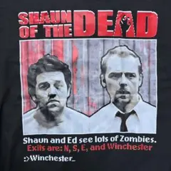 ショーン・オブ・ザ・デッド Tシャツ XL 映画 ムービー 黒 ゾンビ