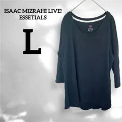 ISAAC MIZRAHI LIVE! ESSETIALS【L】黒 ロンTシャツ