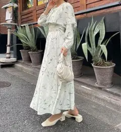 ranan ケープデザインワンピース