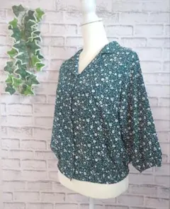 【GLACIER】グラシア　レディース　長袖ブラウス　シャツ　L　大きめサイズ