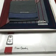 pierre cardin ストライプハンカチ 3枚セット