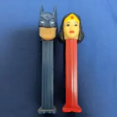 PEZ ペッツ バットマン ワンダーウーマン ディスペンサー 2本セット