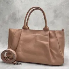 美品 NICOLI ニコリ イタリア製 本革 2WAY トートバッグ ショルダー 