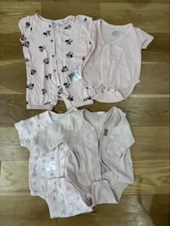 ベビー　半袖ロンパース　ミニーその他　4点セット　女の子用