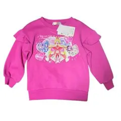 新品 タグ付き 100cm プリキュア トレーナー 長袖 ピンク 上着 トップス