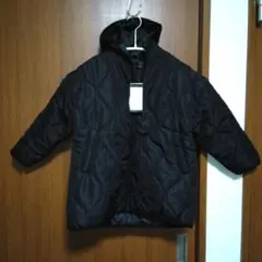 SHISKY シスキー　フード付き中綿キルティングジャケット　ブラック　120