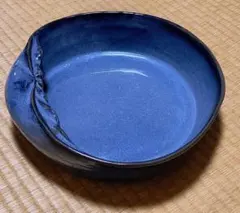 瑠璃色の水盤　フラワーベース