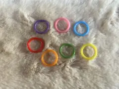 アンブレラマーカー用 カラーシリコンリング 7色セット⑤