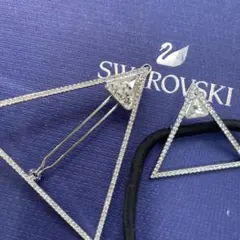 Swarovski スワロフスキー ヘアゴム、ピン2個セット
