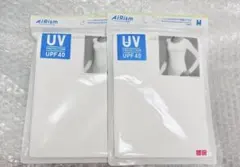 ユニクロ　エアリズム　UVカットUネックT 長袖　ドライEX レディース　M