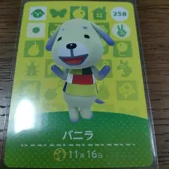 あつまれどうぶつの森　amiiboカード　バニラ