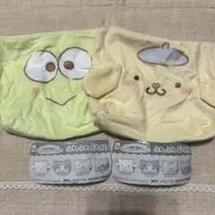 サンリオ ふわふわFACE 台形ポーチ ポムポムプリン けろけろけろっぴ