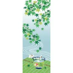 絵手ぬぐい 夏紅葉と金魚鉢 母の日 濱文様 手ぬぐい 和柄 和雑貨 てぬ
