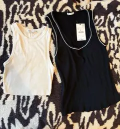zara リブ タンクトップ 2枚セットのサムネイル