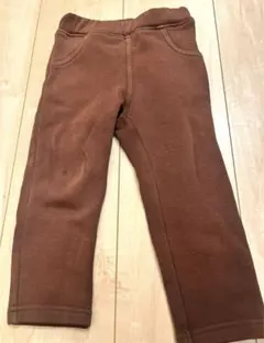 茶色　ブラウン　裏起毛　ズボンパンツ　90cm