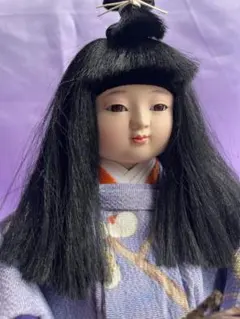 市松人形 飾り市松 立ち姿 豪華な着物 京華 50cm - メルカリ
