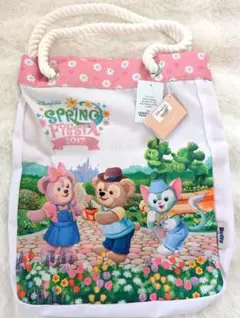 香港ディズニー　2017スプリングフェスタ　ダッフィーフレンズトートバック　新品