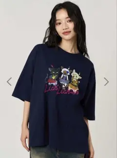 グラニフ 石黒綾子 Lick Lick ビッグシルエットTシャツ M사이즈