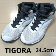 TIGORA バスケットボールシューズ 24.5cm ジュニア ホワイト