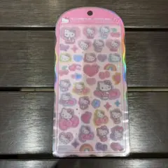 正規品　コットンパフィーシール　キティ　ヒョウ柄　ボンボンドロップシール