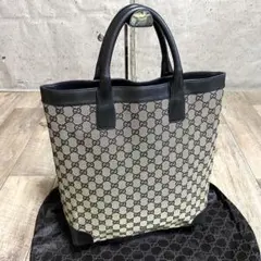 ひい様専用☆グッチ GG柄 キャンバス トートバッグ ハンドバッグ グレー A4