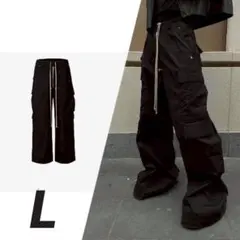 MIJKOドローストリングダブルワイドカーゴパンツL Opium 韓国系Y2K