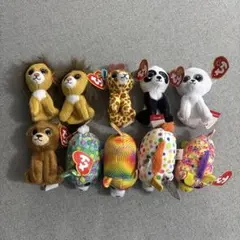 Ty ぬいぐるみ 10体 セット パンダ ライオン キリン うさぎ ユニコーン