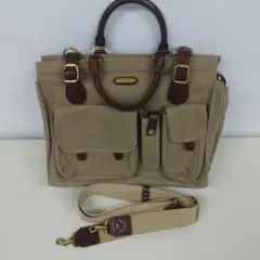 ★【シルバーレイククラブ】2WAY 帆布 ショルダーバッグ 容量大 新同品 希少のサムネイル