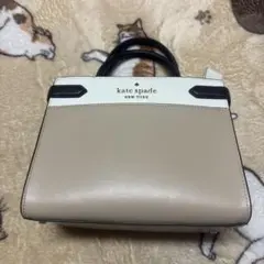 kate spade ハンドバッグ ベージュ/ホワイト