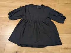 しまむら チュニック トップス 黒 ブラック LLサイズ XLサイズ