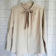 ロペピクニック ベージュリボン長袖シャツ 38