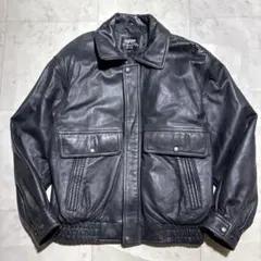 レザージャケット DURANTE ブラック 高級レザー 本革 短丈 革ジャン