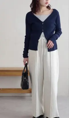 haru 様専用♡DISCOAT♡裏毛センタープレスワイドパンツ