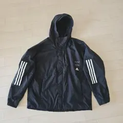 アディダスMIDウィンドブレーカーナイロンジャケットED1998(裏起毛)L