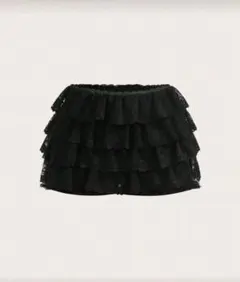 シズニルックブラックレーススカート
