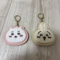 ちいかわ うさぎ ふわふわワッペン キーホルダー