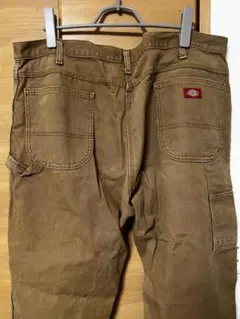 Dickies 1939RE ワークパンツ ブラウン 42x32 大きいサイズ