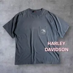 USA製 Harley-Davidson 両面プリントT ポケットT