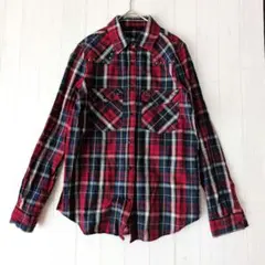 美品 ザラベーシック レディース ブラウス チェックシャツ S