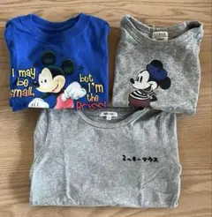 ミッキーマウス柄　Tシャツ 3枚セット　100cm