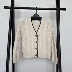 【美品】Burberry キッズカーディガン アイボリー8Y 128cm